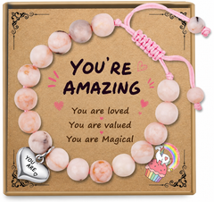 Sereney Birthday Gifts for Girls — Pink Pearl Bracelet