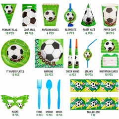 Soccer Party Supplies Set, 16 set— 2026 World Cup