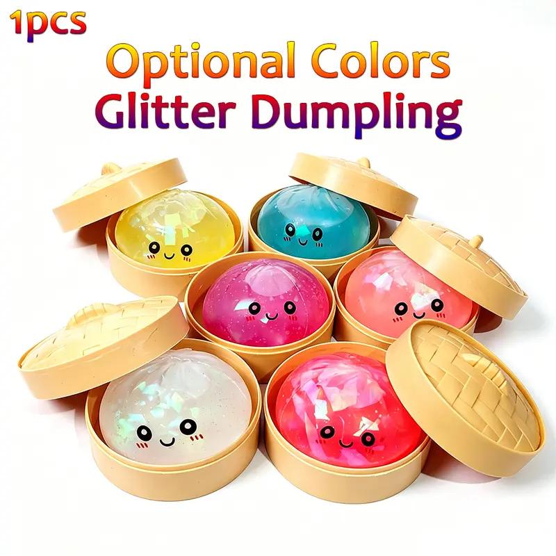 Glitter Dumpling Squishy with Box,