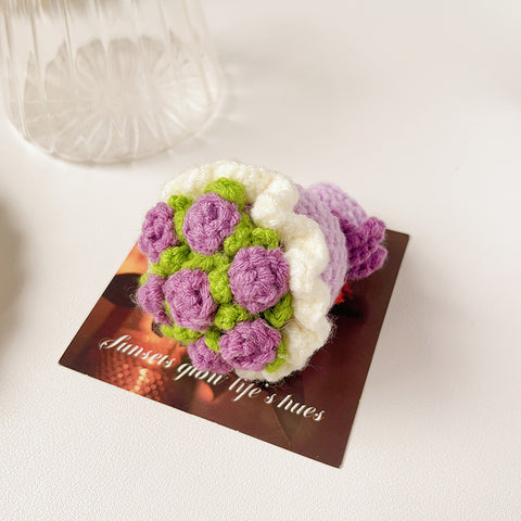 Handmade DIY Yarn Rose Bouquet