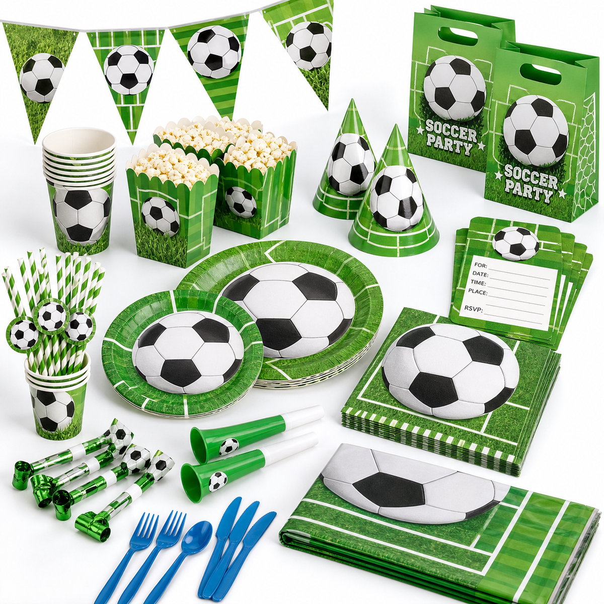 Soccer Party Supplies Set, 16 set— 2026 World Cup